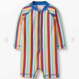 Hanna Andersson striped sunblock rashguard swimsuit / boys or girls